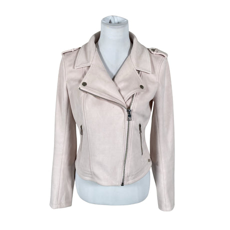 Unisex Tom Tailor - Leather jacket, size 36 - Light pink ()