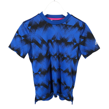 Unisex Adidas - Sports shirt, short sleeve, size 146 - 152 - Blue ()