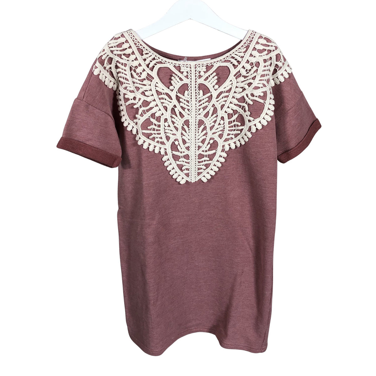 Unisex Lumoan - Sweatshirt dress, size 134 - 140 - Light pink (1)