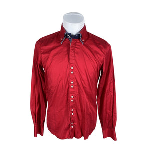 Unisex 7Camicie - Collared shirt, size L - Red (1)