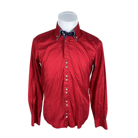 Unisex 7Camicie - Collared shirt, size L - Red ()
