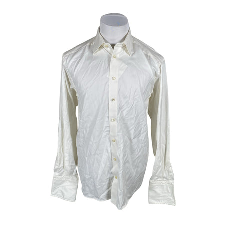 Unisex Eton - Collared shirt, size L - White ()