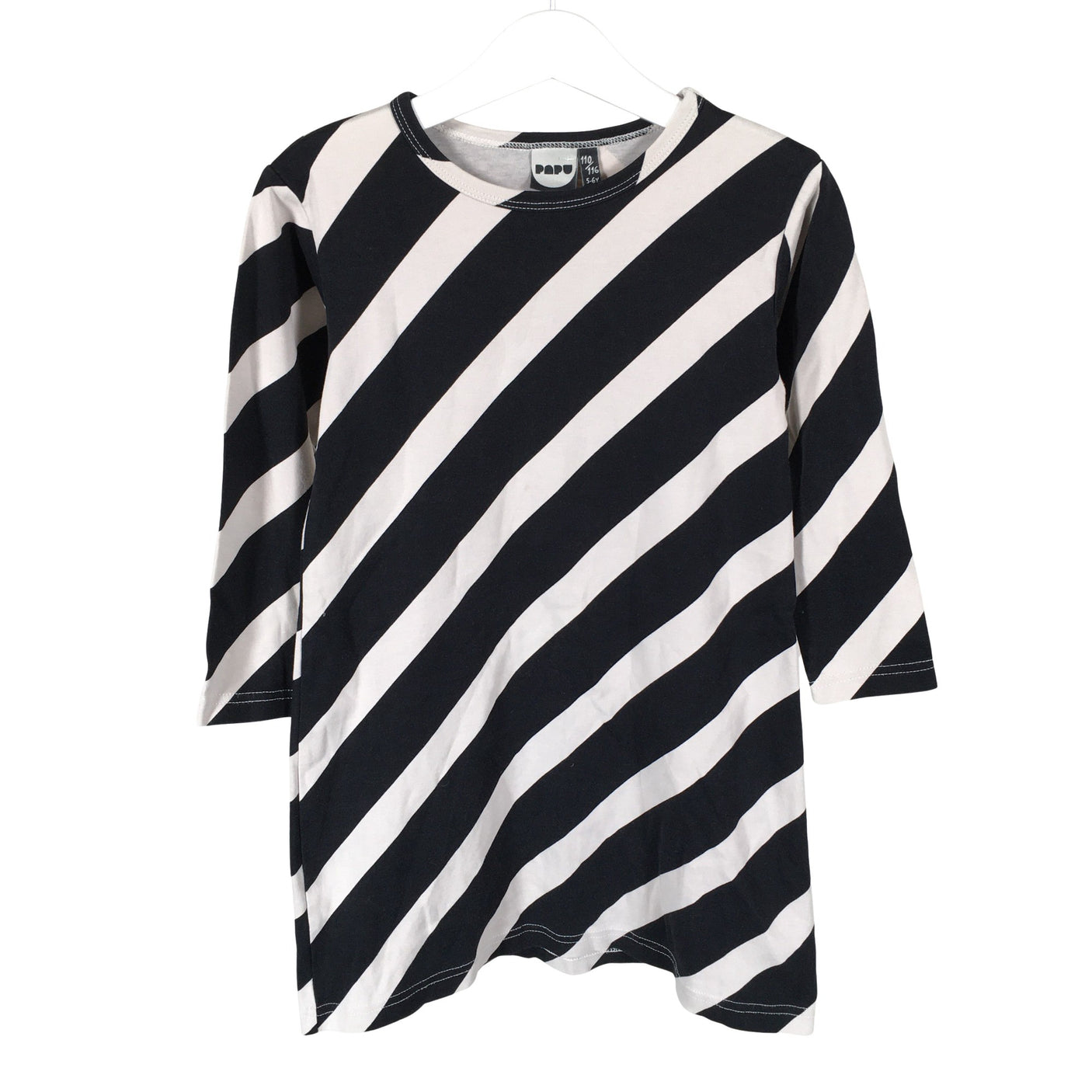 Unisex Papu - Tricot dress, size 110 - 116 - Black (1)