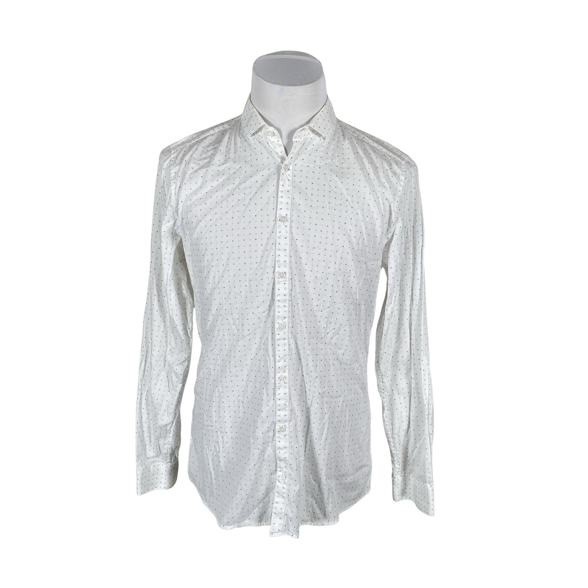 Unisex s.Oliver - Collared shirt, size M - White (1)