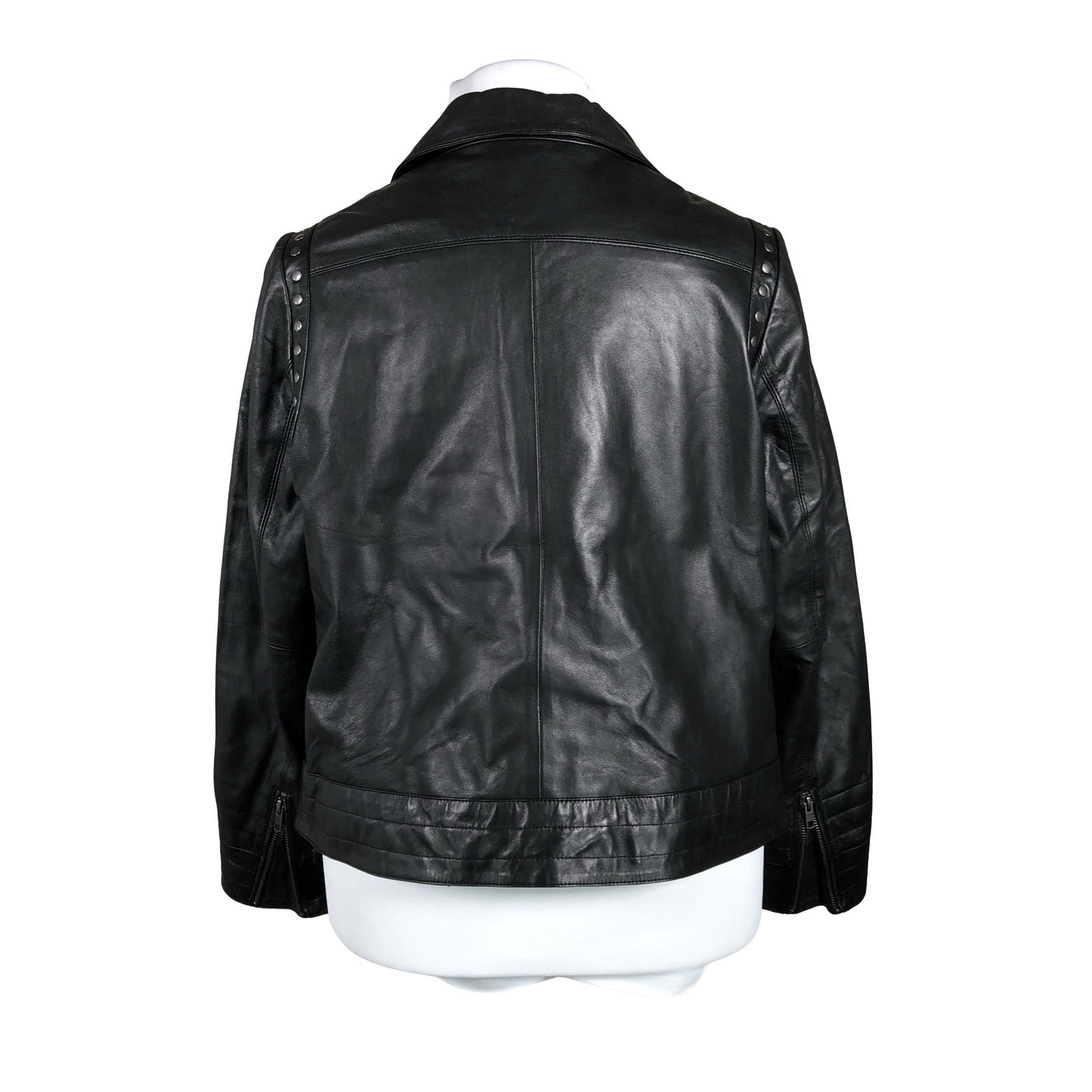 Unisex Ulla Popken - Leather jacket, size 44 - Black (3)