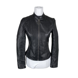Unisex Hugo Boss - Leather jacket, size 38 - Black (1)