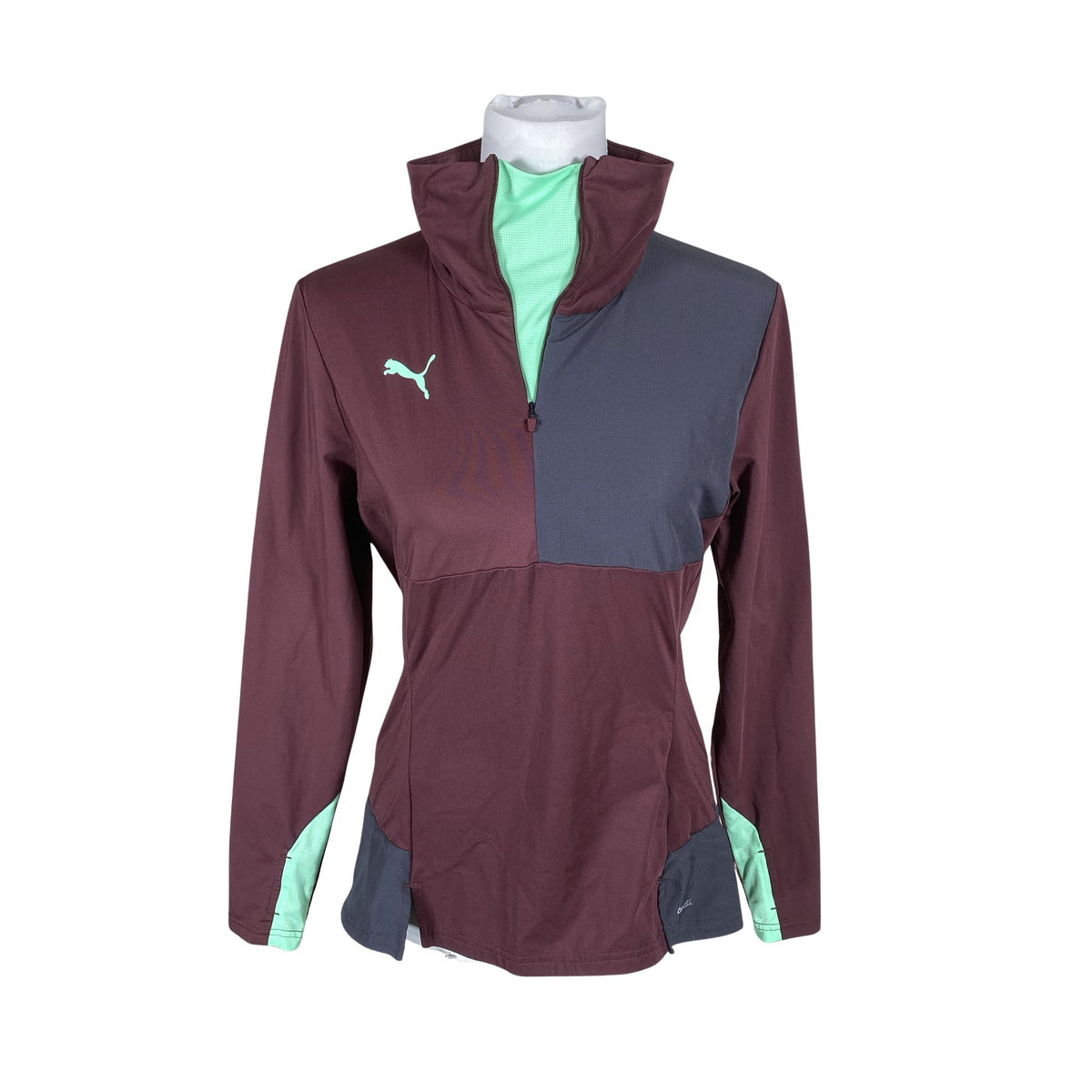 Unisex Puma - Sports shirt, long sleeve, size 40 - Wine red (1)