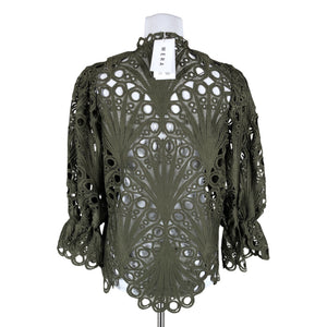 Unisex Wera - Blouse, size 38 - Green (2)