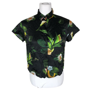 Unisex Uhana Design - Short-sleeved blouse, size 34 - Black (1)