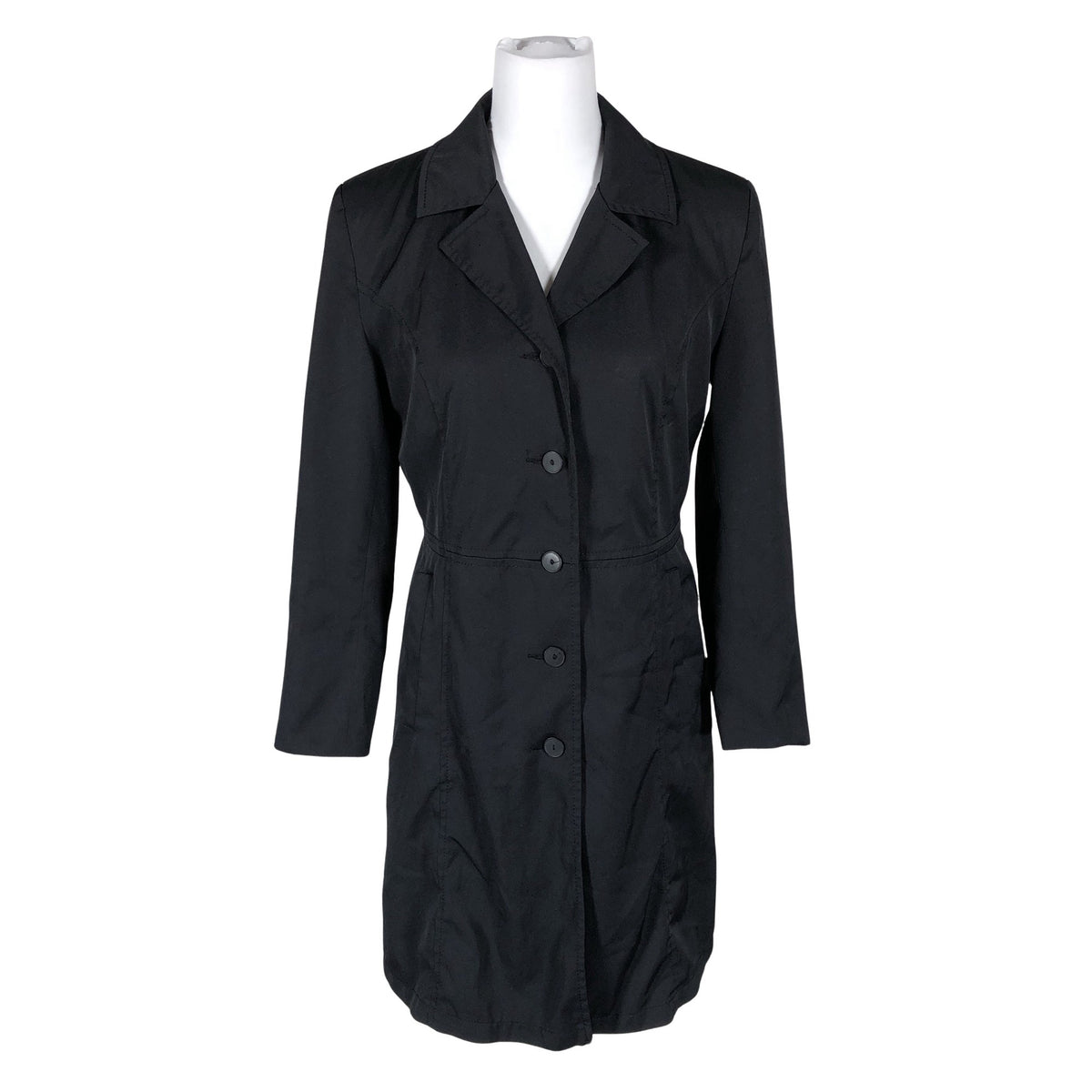 Unisex MasCara - Trench coat, size 38 - Black (1)