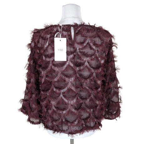 Unisex Y.A.S - Blouse, size 38 - Wine red (2)