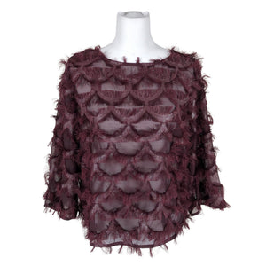 Unisex Y.A.S - Blouse, size 38 - Wine red (1)