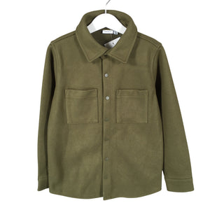 Unisex Name It - Wool coat, size 122 - 128 - Green (1)
