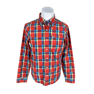 Unisex Hollister - Collared shirt, size M - Red (1)