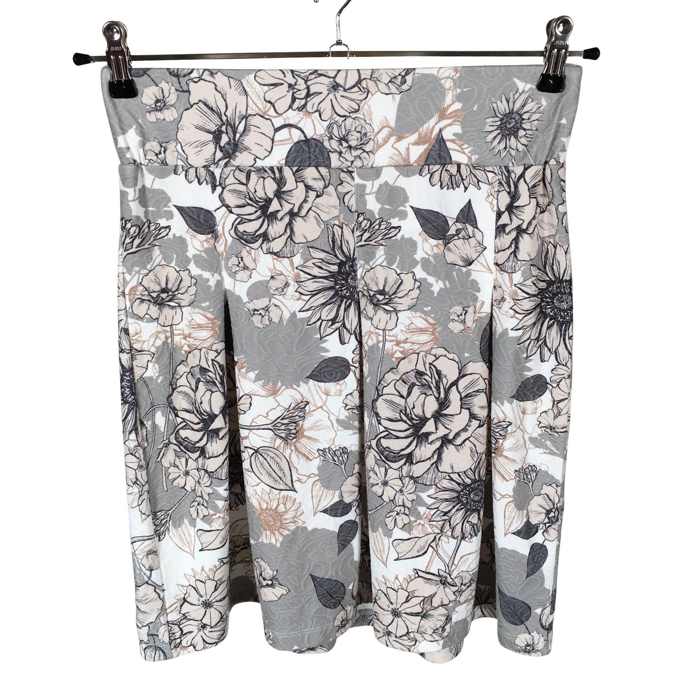 Unisex Cream - Tricot skirt, size 36 - Gray (1)