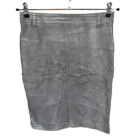 Unisex Cream - Fabric skirt, size 36 - Gray ()