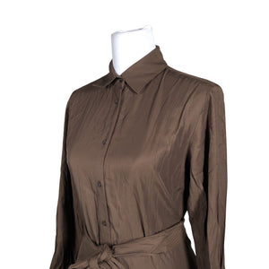 Unisex Polo Ralph Lauren - Schiffon dress, size 36 - Brown (2)