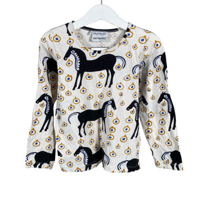 Unisex Marimekko - Tricot shirt, size 104 - 110 - Natural white (1)