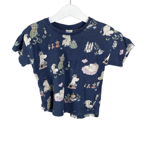 Unisex Lindex - T-shirt, size 86 - 92 - Blue (1)