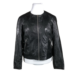 Unisex Saki - Leather jacket, size 44 - Black (1)