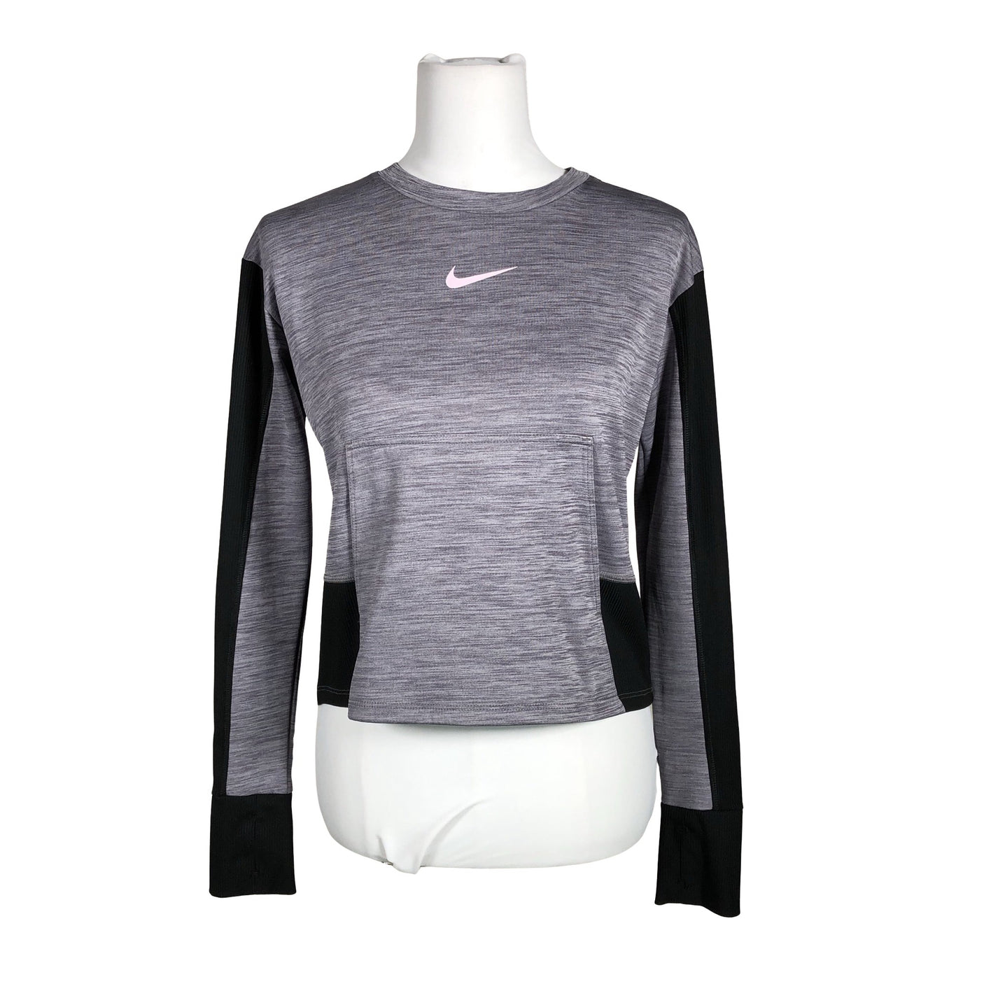 Unisex Nike - Sports shirt, long sleeve, size 36 - Gray (1)