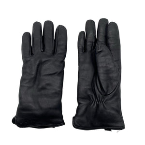 Unisex Axelda - Leather gloves, size 38 - Black (1)