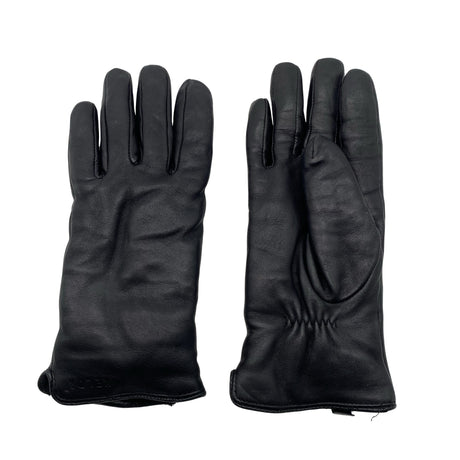 Unisex Axelda - Leather gloves, size 38 - Black ()