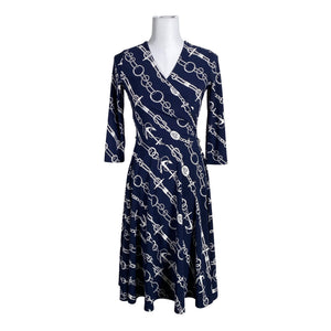 Unisex Lauren Ralph Lauren - Tricot dress, size 34 - Blue (1)