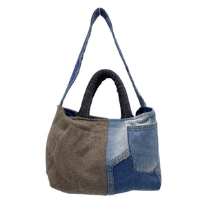 Unisex Handmade - Handbag, size Midi - Blue (1)