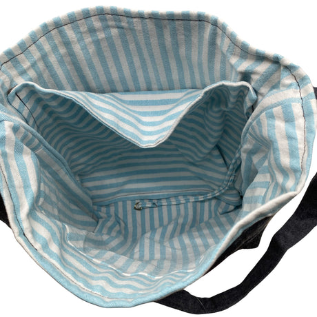 Unisex Handmade - Shoulder bag, size Midi - Blue (2)