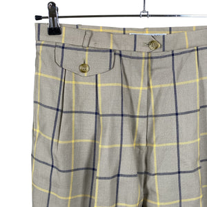 Unisex Burberrys' - Straight leg trousers, size 40 - Beige (2)