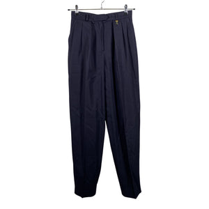 Unisex Burberrys' - Straight leg trousers, size 38 - Blue (1)