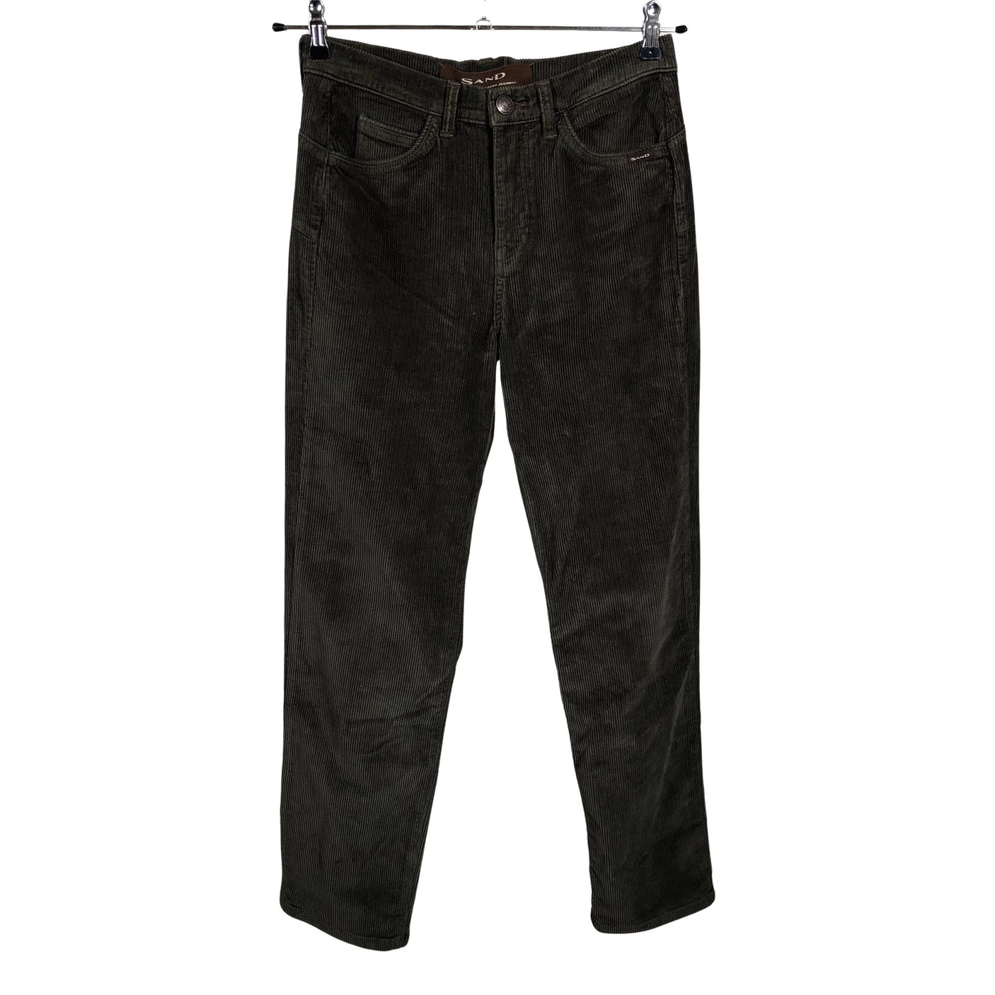 Unisex Sand - Velvet pants, size 36 - Green (1)
