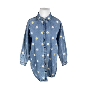 Unisex Zizzi - Denim jacket, size 46 - Blue (1)