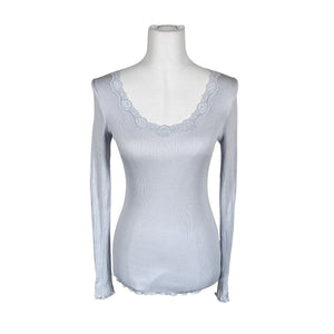 Unisex Rosemunde - Tricot shirt, size 38 - Light blue (1)