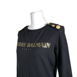 Unisex Pierre Balmain - Sweatshirt, size 36 - Black (2)