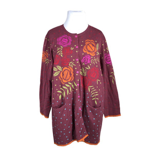 Unisex Gudrun Sjöden - Cardigan, size 44 - Wine red (1)