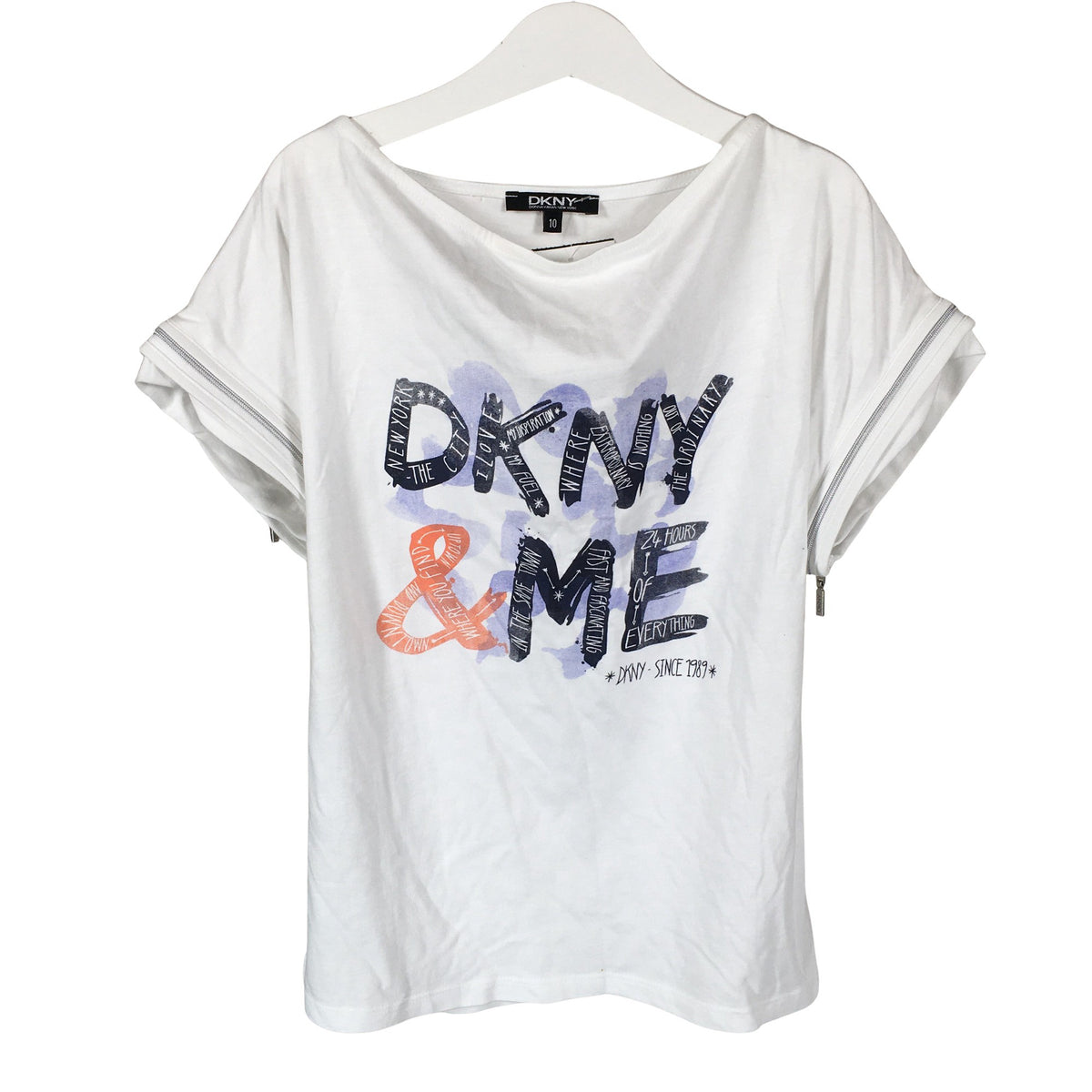 Unisex DKNY - T-shirt, size 134 - 140 - White (1)