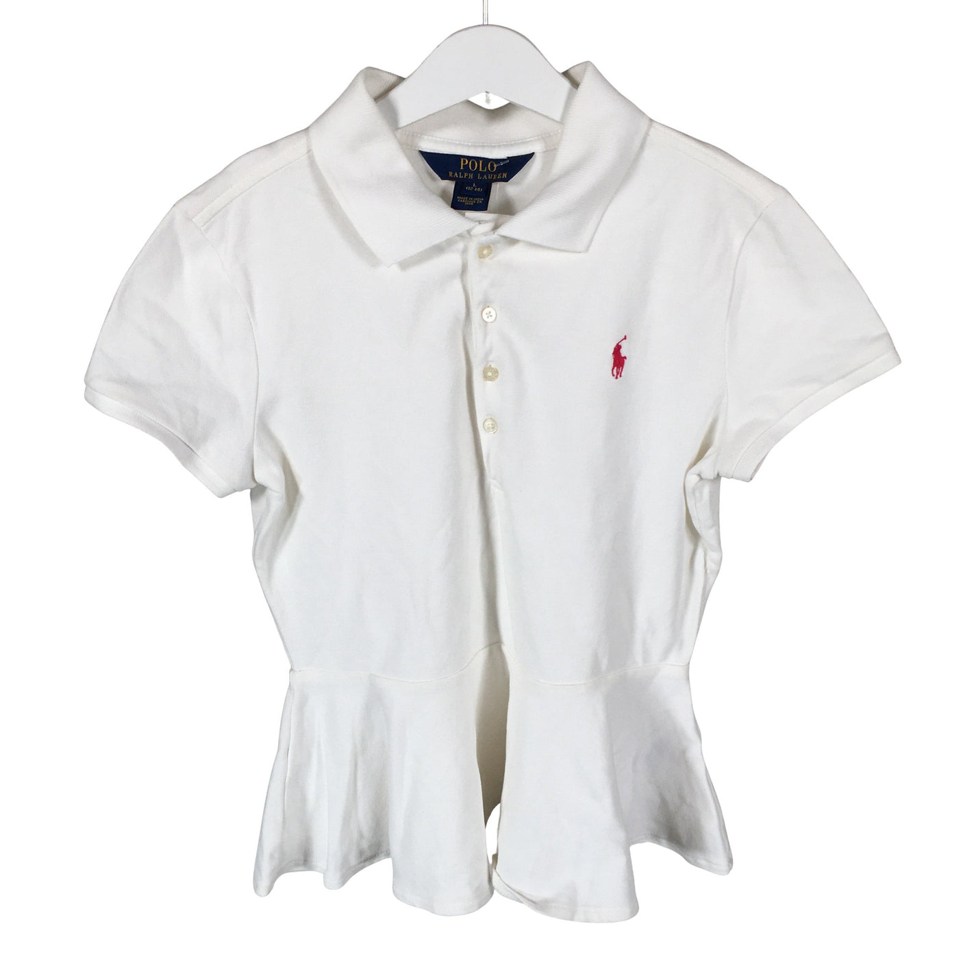 Unisex Polo Ralph Lauren - Polo shirt, size 152 - 158 - White (1)