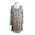 Unisex Cream - Party dress, size 42 - Brown ()