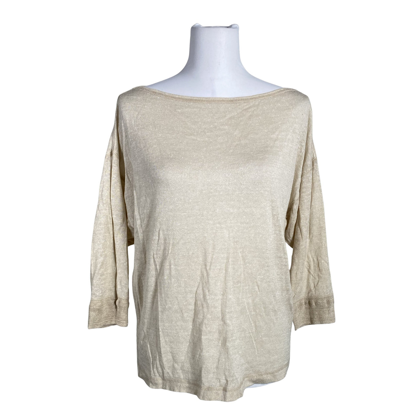 Unisex Massimo Dutti - Tricot shirt, size 36 - Beige (1)