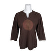 Unisex Anneli Keinonen - Tricot shirt, size 40 - Brown ()