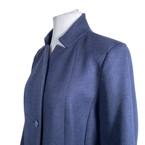 Unisex Ulla Popken - Wool coat, size 44 - Blue (2)