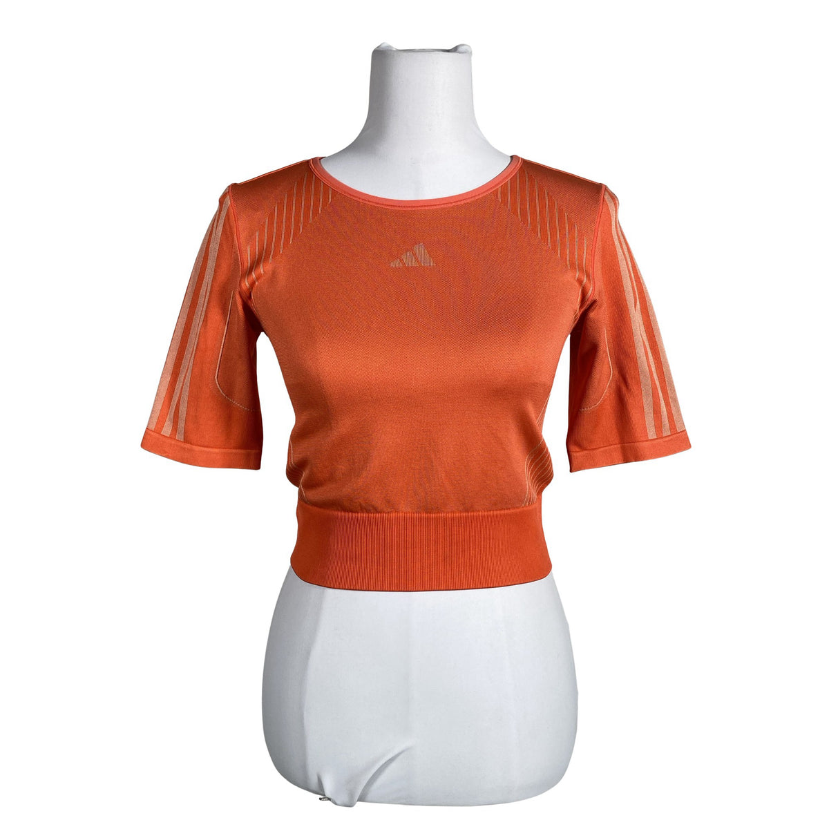 Unisex Adidas - Sports shirt, short sleeve, size 38 - Orange (1)
