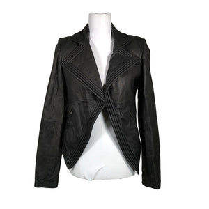 Unisex Your Face - Leather jacket, size 36 - Black (1)
