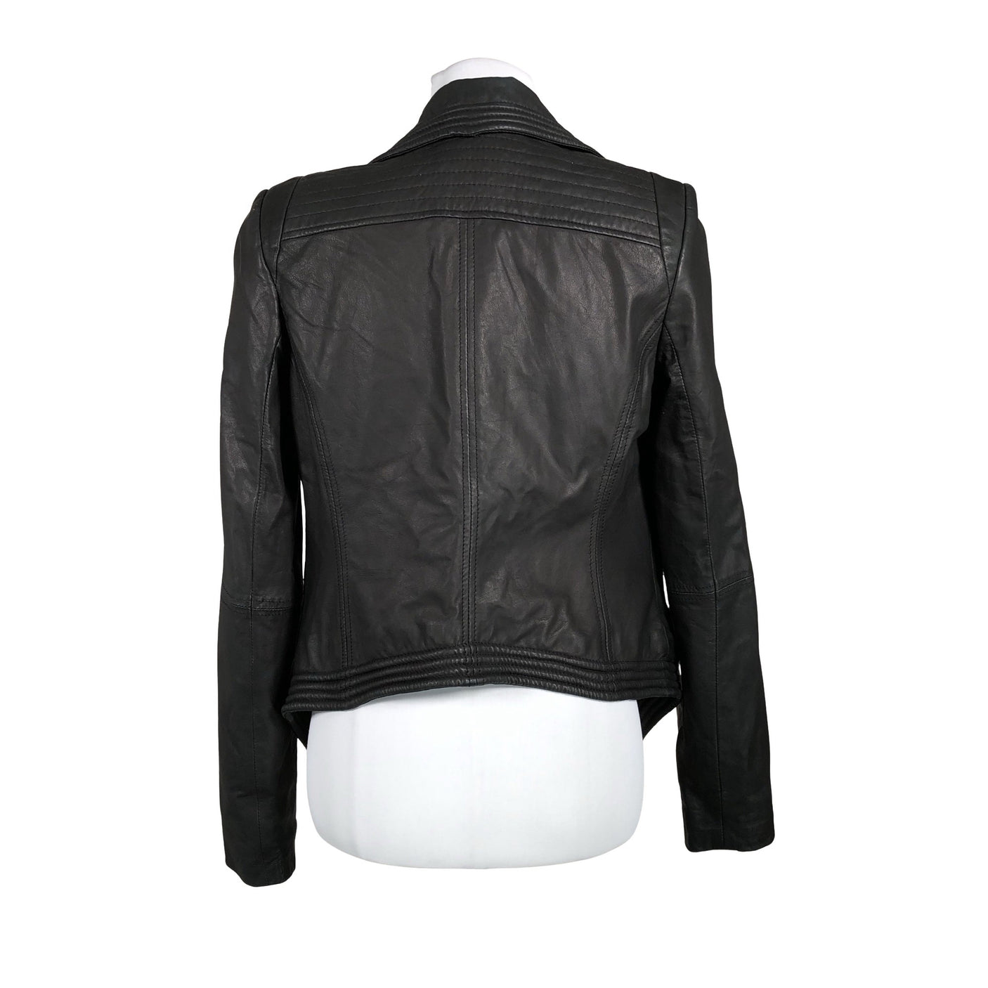 Unisex Your Face - Leather jacket, size 36 - Black (2)
