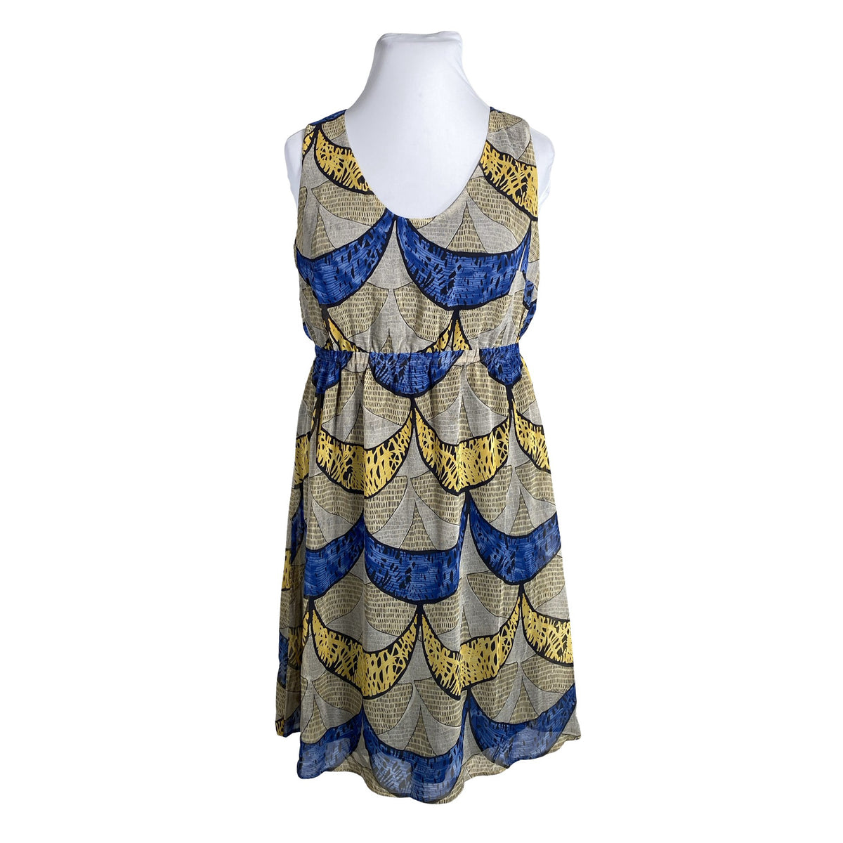 Unisex Esprit - Schiffon dress, size 44 - Blue (1)