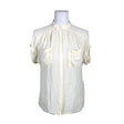 Unisex Filippa K. - Short-sleeved blouse, size 36 - Natural white ()