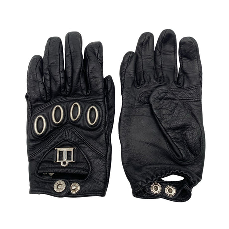Unisex Icon Motorsports - Leather gloves, size Ei kokoa - Black ()