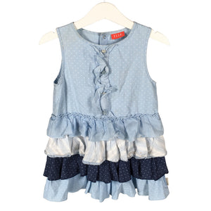 Unisex Elle - Dress, size 86 - 92 - Light blue (1)